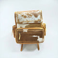 Yellow Cowhide Backpack