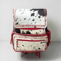 Red Cowhide Backpack