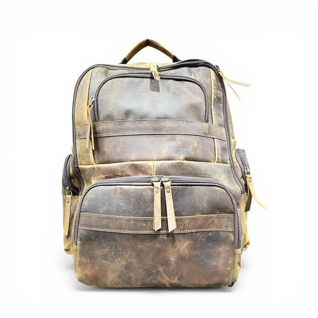 Rust Leather Backpack
