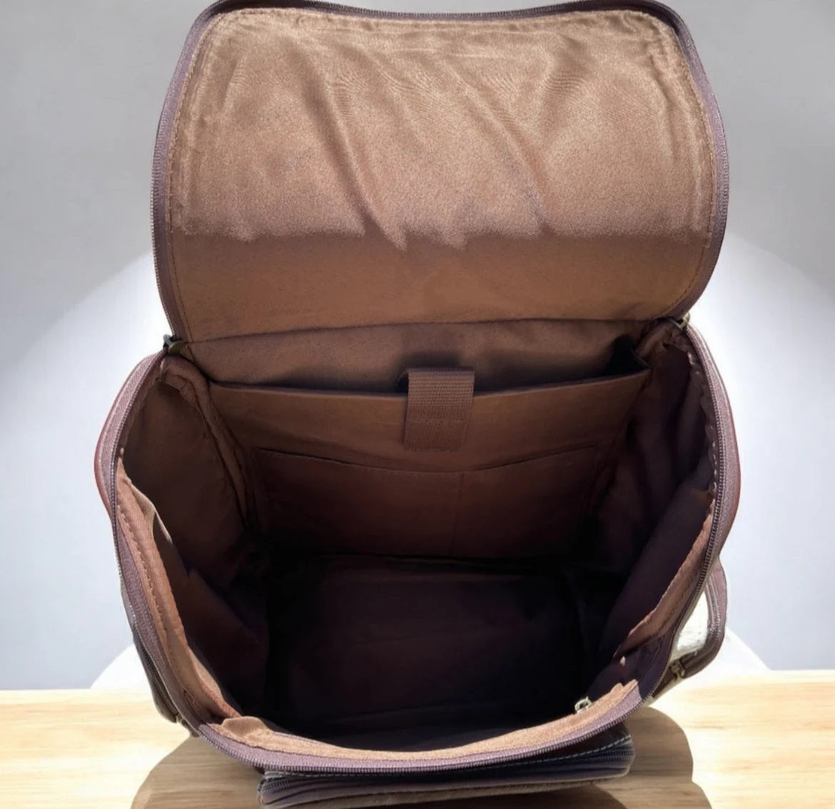 Pink Cowhide & Leather Fringe Backpack