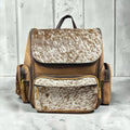Rustic Leather & Cowhide Backpack