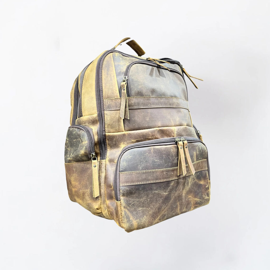 Rust Leather Backpack
